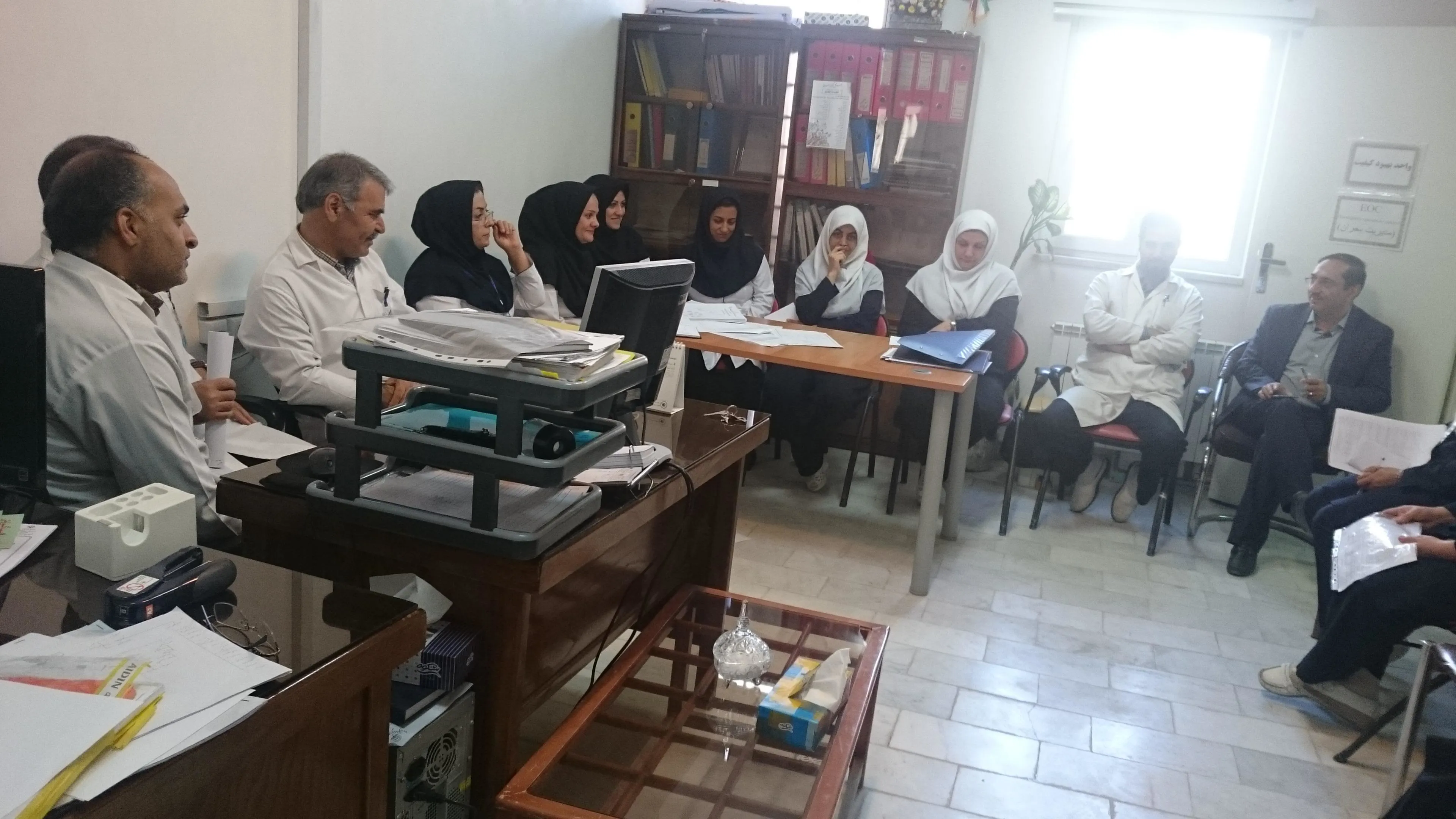 جلسه جلسه هم اندیشی با مسئولین بخش ها