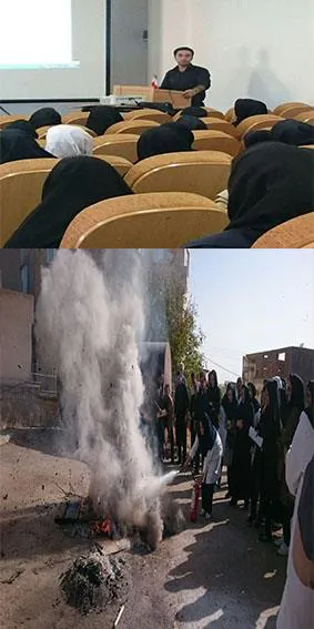 برگزاری کارگاه آموزشی اطفاء حریق 