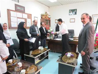 دیدار سرپرست بیمارستان از همکاران بهداشت حرفه ایی