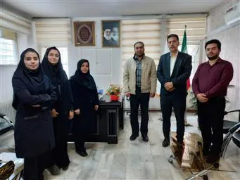 جلسه مدیریت بیمارستان با ریاست اداره بهزیستی