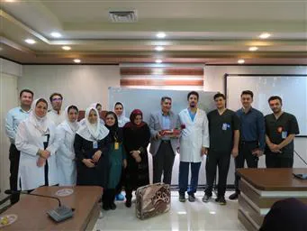 تودیع آقای فرزاد رضایی پس از سالها  خدمت خالصانه در بیمارستان امیرالمومنین (ع) مراغه 