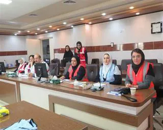 اجرای مانور تریاژ در بحران در زمان هجوم بیماران با تعداد انبوه