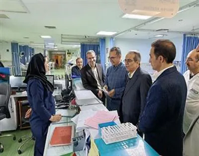 بازدید میدانی رئیس دانشکده علوم پزشکی مراغه ازمرکز آموزشی درمانی امیرالمومنین علی (ع ) مراغه